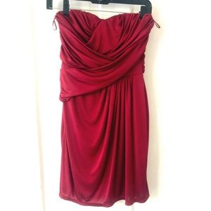 Red Strapless Dress